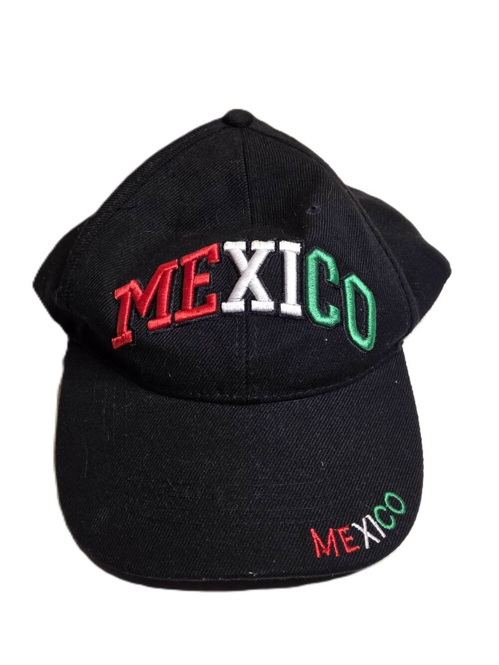 MEXICO Baseball Cap Hat Vacation Beach Ocean Black Red White Green Travel